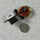 Great Salt Lake Utah Red Daisy Glass Metal Travel Souvenir Fridge Magnet  51888