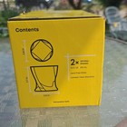 Joyjolt Atlas 10oz Clear Twisted Square Whiskey Glasses Set Of 2
