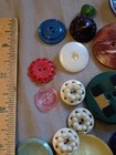 146 Pretty Multi Color Celluloid And Vintage Plastic Buttons 