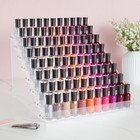 8 Tier Clear Acrylic Nail Polish Display Rack With 96 Bottle Capacity Organizer