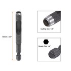 4pcs Leather Hollow Punch Hex Shank For Drills 1 4  Hole Punch For Thick Fabric