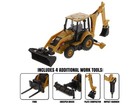 Cat Caterpillar 420 Xe Backhoe Loader W work Tools 1 64 By Diecast Masters 85765