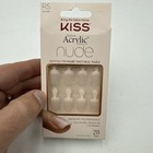 Kiss Salon Acrylic French Nude Real Short Nails Kan01