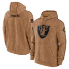 2023 Men s Brown Salute To Service Sideline Therma Pullover Hoodie Sweatshirt-r