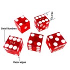 Grade Aaa Precision 19mm Serialized Casino Craps Dice Set Of 15 With Razor Ed   