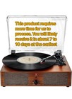 Vinyl Record Player Bluetooth Vintage 3-speed Portable Turntables With Built-in 