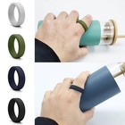1 Pack Silicone Wedding Engagement Ring For Men Women Rubber Band Gym Sports Us