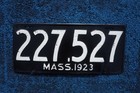 1923 Massachusetts License Plate