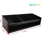 Aluminum Helmet Bay Holder Rack For Trailer Garage Shop Storage Organizer Black