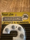 3    Vintage 1950    Reflecting Plastic Numbers   3  no Zeros  Jewel-lite Remington