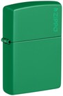 Zippo Windproof Grass Green Lighter W   Zippo Logo   Flame 48629zl New In Box