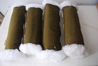 Horse Shipping Leg Wraps - 4 With Hook And Loop Closure Straps -   Brown New