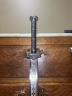 Silver Dao Sharp Sword  T10 Carbon Steel Blade w black Scabbard Full Tang Hidden