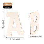She Love 6 Inch Wooden Letters 26pcs Alphabet Letter For Crafts 1 Set