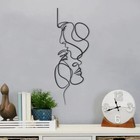 Handmade Nordic Minimalist Face Line Metal Wall Art - Abstract Iron Sculpture