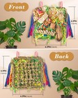 Erkoon Bird Toys  Parrot Toys Foraging Swing Mat Parrot Cage Hanging Toys Birds