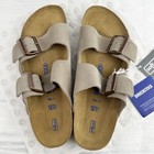 Birkenstock Arizona Taupe Suede Soft Leather Unisex s Sandals Shoes Size 37-45