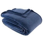 Berkshire Life Luxeloft Blanket  navy Blue  Twin  Twin  66 In X 92 In 