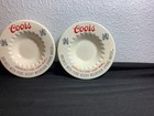 Set Of 3 Vintage Coors Light Beer Ceramic Ashtray Bar Mancave