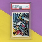 Original 1966 Topps Batman Black Bat Trading Card  8 Psa 6 5