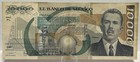 1989 Bank Of Mexico  10 000 Pesos Banknote  Circulated  Vg Good      
