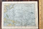 Antique 1910 Australia 6x8    Color Atlas Map  pacific Islands Reverse   Hammond