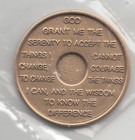 16 Xvi Years - Gamblers Anonymous Recovery Medal Token Chip Coin