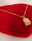Phra Somdej Wat Rakang Gold Plated Micron Necklace Pendant Thai Buddha Amulet