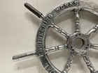 Authentic Aluminum Nautical Ship Wheel - Vintage Maritime Decor