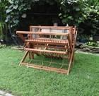 Vtg Ee Gilmore 4 Shaft Wood Floor Model Folding Weaving Loom 4 Shafts W 52 