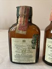 2 Vintage Canadian Club Canadian Whisky Empty 1 10 Pint Mini Brown Bottles