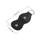 Guitar Picks Holder Case Artificial Leather Black Pack Of 10