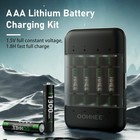 4 8 12 16x 1300mwh Aaa Rechargeable Lithium Battery   1 5v Charging Storage Box