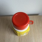 Vintage 1958 Snoopy Doghouse Thermos Peanuts Yellow W  Red Cup - Clean 