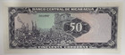 1979 Issue Nicaragua 50 Cordobas Banknote P 131 W low 4 Digit S n Cu