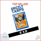 Grizzly Tarps By B-air 6  X 8  Large Multi-purpose Waterproof Heavy Duty Poly Ta