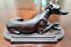 Circa 1840 Antique Bronze Greyhound Sculpture 