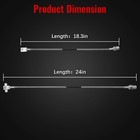 Front Rear Extended Stainless Brake Lines Fit For Chevy C20 k10 k20 Pickup Subur