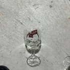 Vintage Schlitz Beer Milwaukee Clear Glass Goblet Thumb Print Stemware 6    16 Oz