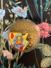    gold Plated Pikachu Coin In Protector    non-tcg Baby Eif Chinese   read Desc    2