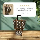 Michael Kors Small Trolley Travel Suitcase tote Bag Combo Set Polka Dot Luggage