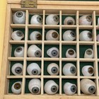 Lot Of 50 Antique German Hand-blown Human Prosthetic Eyes 