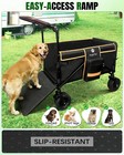 Snagle Paw Dog Wagon For Medium Large Dogs Up To 200lbs   All Terrain Foldabl   