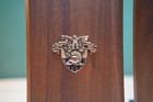 Usma West Point Coat Of Arms And Motto Emblem On Wood Bookends