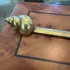 Vintage Antique Style Heavy Solid Brass Shell Letter Opener