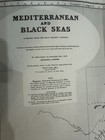 Vintage Nautical Map Black Sea Mediterranean 1958 British Admiralty Chart