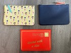 Lot Of 3 Mixed Ipsy Glam Makeup Cosmetic Bags Pouches 5    X 7    Euc