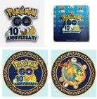 Pokemon 10 Year Anniversary Challenge Coin And Lapel Pin Bundle-go Fest Chicago