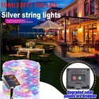 100-300 Led Solar Fairy String Light Copper Wire Outdoor Waterproof Garden Decor
