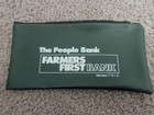 Vintage Lot Of 4 Bank Deposit Bags Zipper   Canvas Assorted Banks